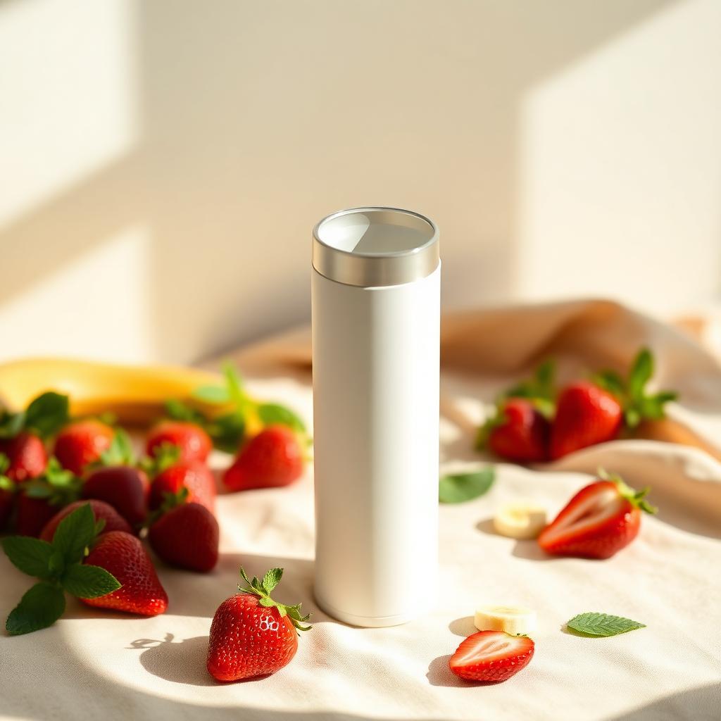 Lyvio On The Go portable blender in white
